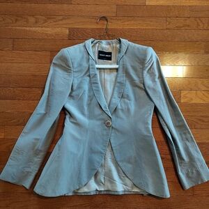 Giorgio Armani Women's Light Gray Suit Jacket